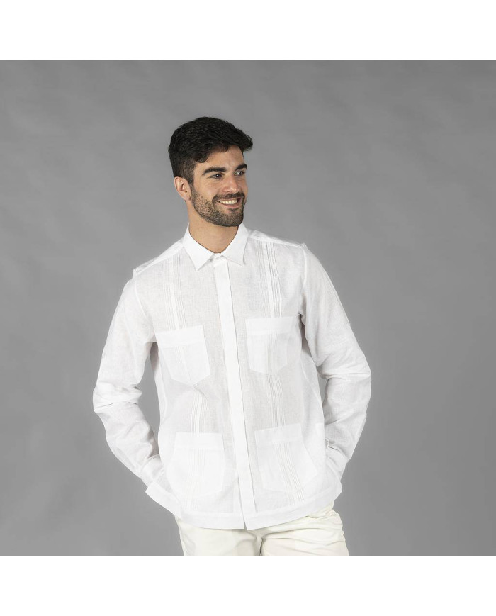 GUAYABERA HOMBRE CUELLO CAMISERO SALOMON GARYS