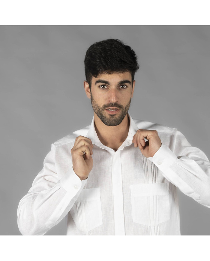 GUAYABERA HOMBRE CUELLO CAMISERO SALOMON GARYS