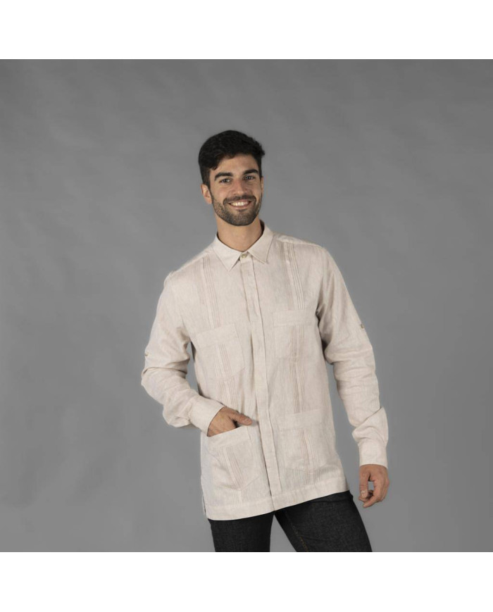 GUAYABERA HOMBRE CUELLO CAMISERO SALOMON GARYS