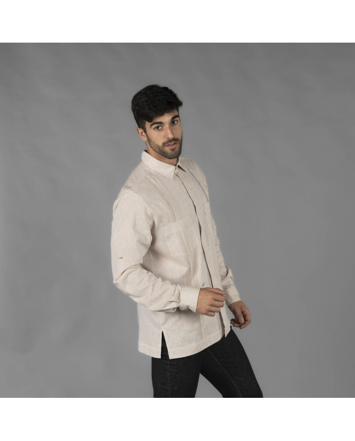 GUAYABERA HOMBRE CUELLO CAMISERO SALOMON GARYS