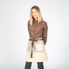 DELANTAL SIN PETO BEIGE COMBI ESPIGA 50X68 CM GARYS