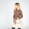 DELANTAL SIN PETO BEIGE COMBI ESPIGA 50X68 CM GARYS