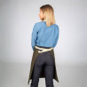 DELANTAL CON PETO HEBILLA ENLAZADA 80X68 CM GARYS