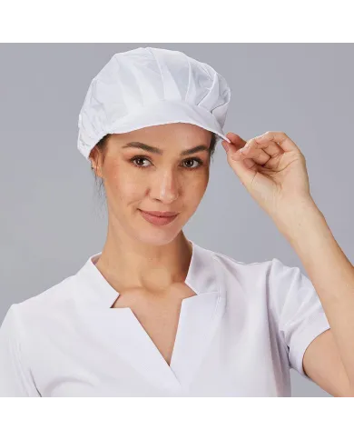 GORRA UNISEX POPELIN BLANCA (PAQ. 10 UNID) GARYS