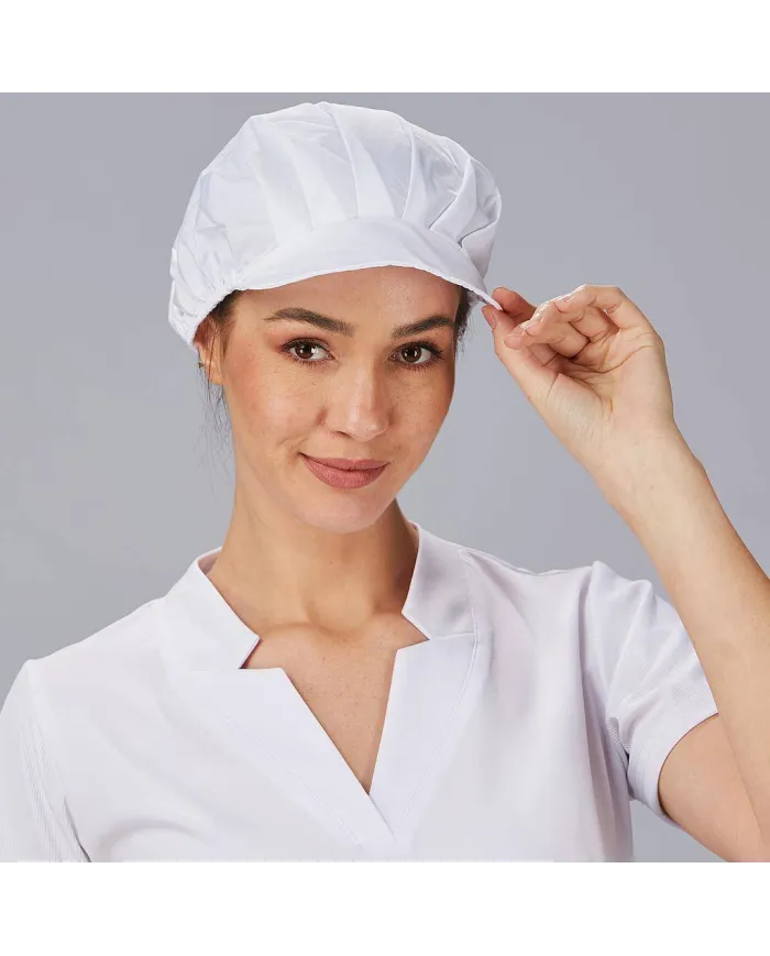 GORRA UNISEX POPELIN BLANCA (PAQ. 10 UNID) GARYS
