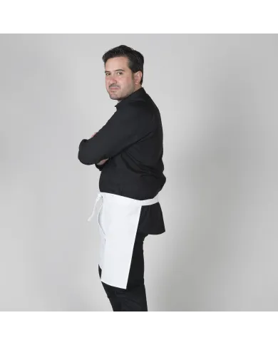 DELANTAL SIN PETO Y BOLSILLO BLANCO 50X75 CM GARYS