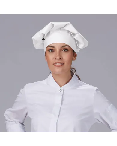 GORRO GRAN CHEF BLANCO CON VELCRO GARYS