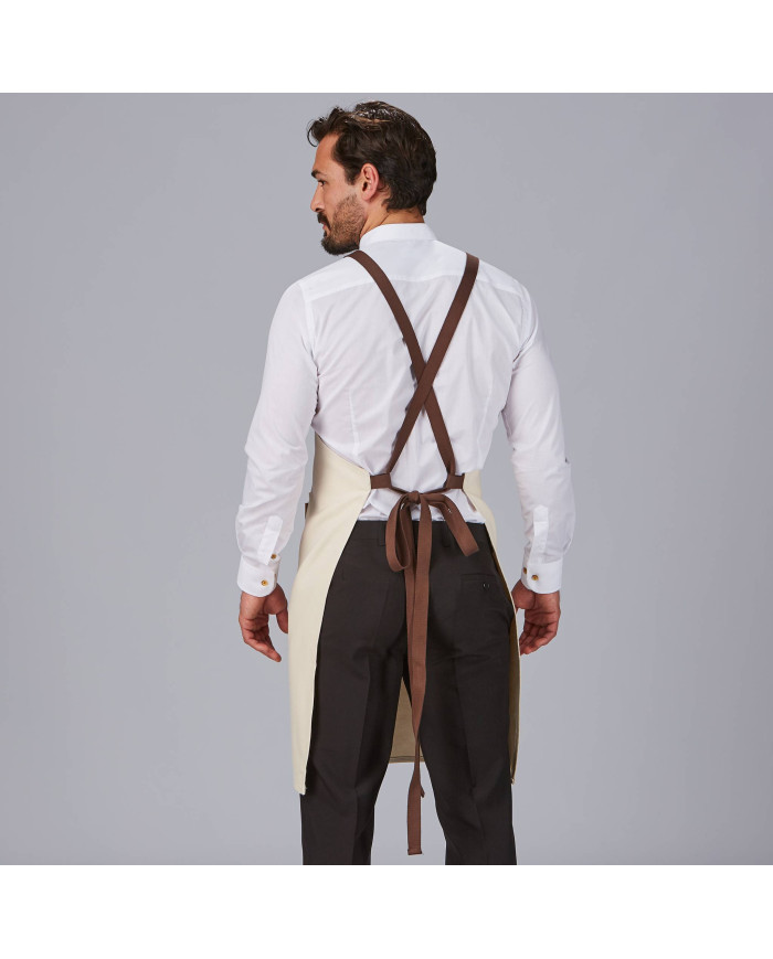 DELANTAL CON PETO ESTERILLA TEJIDO ORGANICO 91X74 CM GARYS
