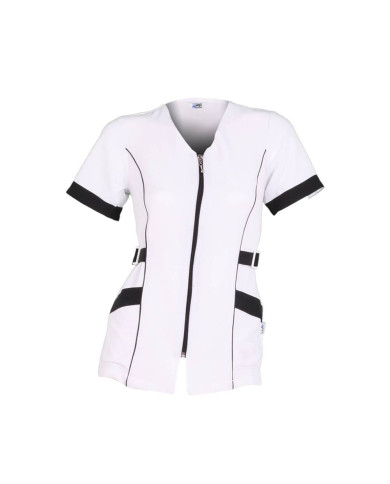 BLUSA MUJER "VIENA" M/C BLANCA GARYS