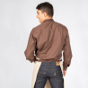 DELANTAL CON PETO BEIGE COMBI ESPIGA 82X72 CM GARYS