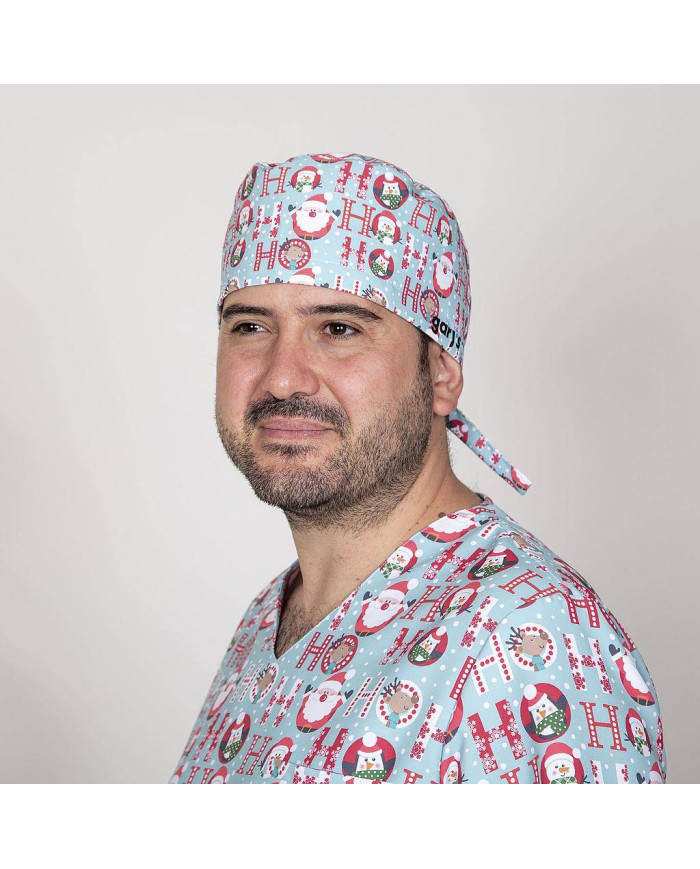 GORRO CIRUJANO TIRAS NAVIDAD SANTAS GARYS