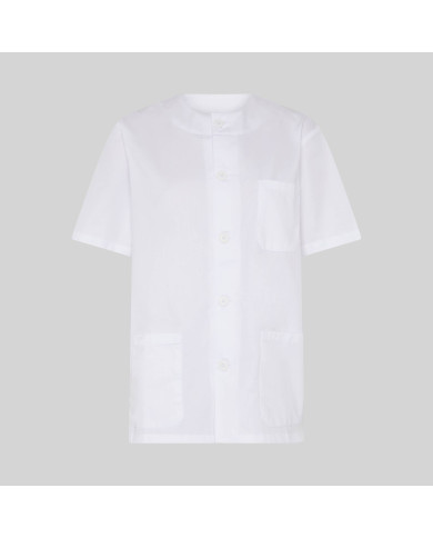 BLUSA SANITARIO UNISEX ABOTONADO BLANCA GARYS