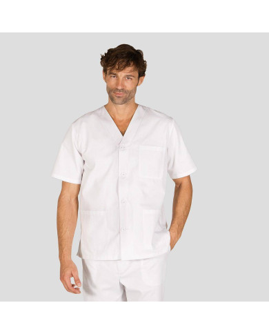 BLUSA SANITARIO UNISEX PICO BOTONES GARYS