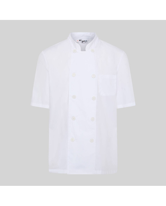 CHAQUETA COCINA UNISEX SARGA BLANCA M/C GARYS