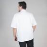 CHAQUETA COCINA UNISEX PLANA BLANCA M/C GARYS