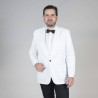 CHAQUETILLA SMOKING 1 BOTON BLANCA GARYS