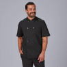 CHAQUETA COCINA UNISEX POPELIN FINO NEGRO M/C GARYS