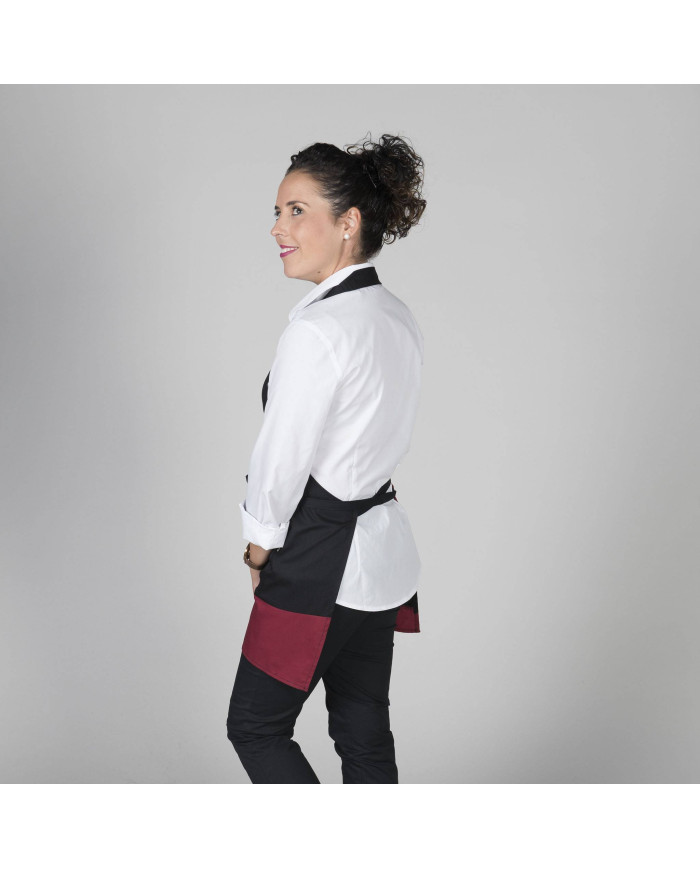DELANTAL BISTRO COMBINADO 80X65 CM GARYS | Delantales