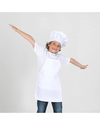 DELANTAL INFANTIL PETO BLANCO GARYS