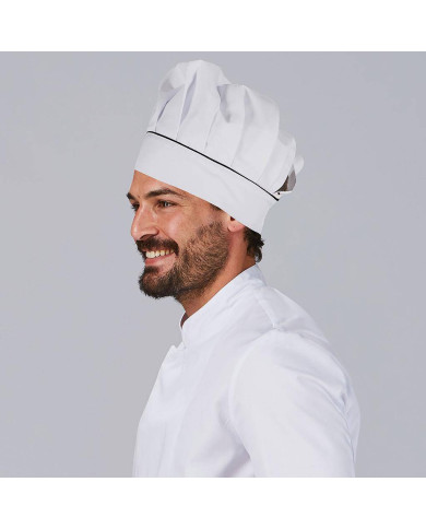 GORRO CHEF CON VELCRO BLANCO VIVO COLOR GARYS