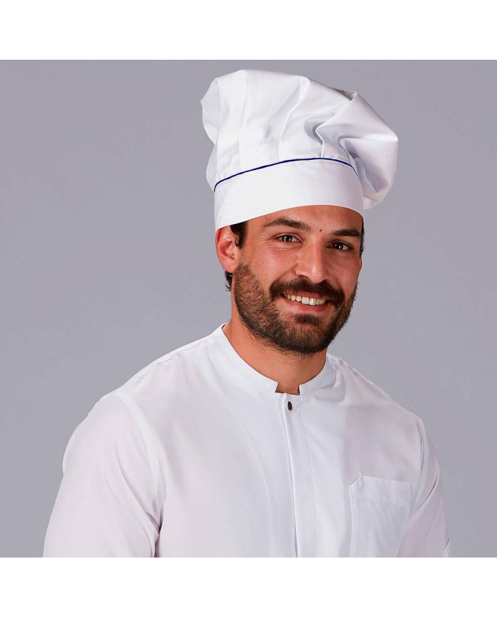 GORRO CHEF CON VELCRO BLANCO VIVO COLOR GARYS