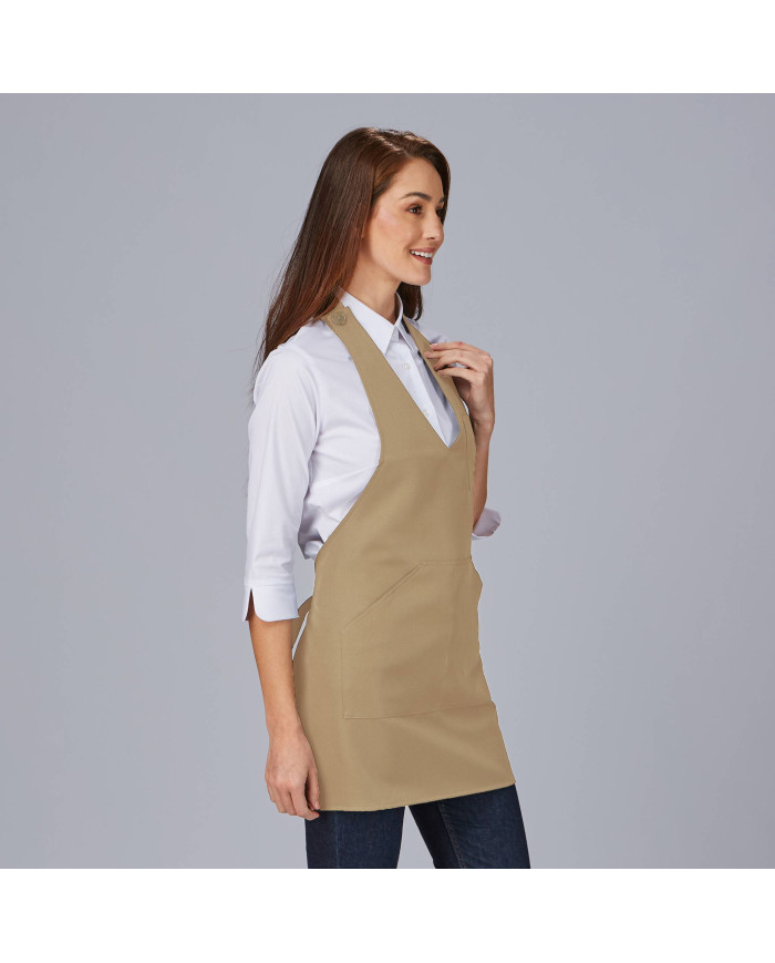 DELANTAL BISTRO SARGA POLIESTER 80X65 CM GARYS