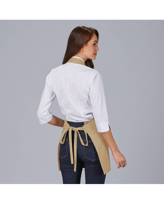 DELANTAL BISTRO SARGA POLIESTER 80X65 CM GARYS