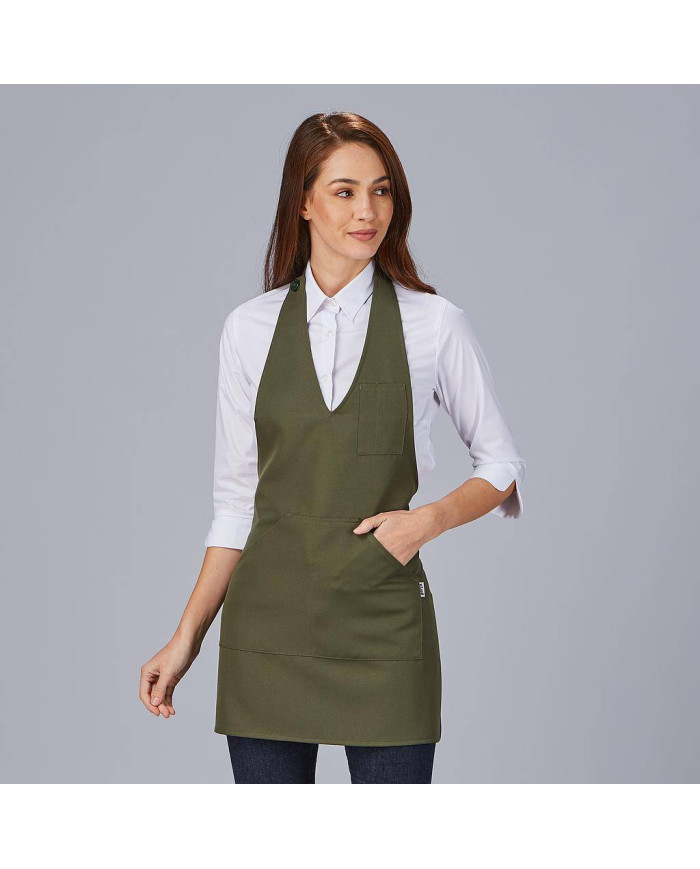 DELANTAL BISTRO SARGA POLIESTER 80X65 CM GARYS