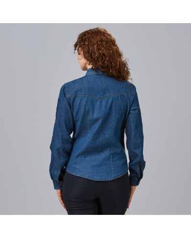 CAMISA MUJER TEJANO FINO LAVADO VALERIA GARYS