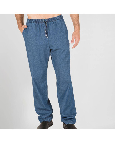 PANTALON GOMA+CORDON TEJANO LAVADO GARYS | Pantalones |