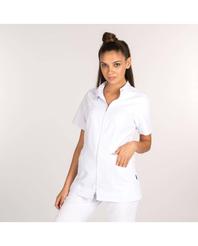 BLUSA MUJER CHIPRE BLANCA GARYS | Blusas | Uniformes Ocio y