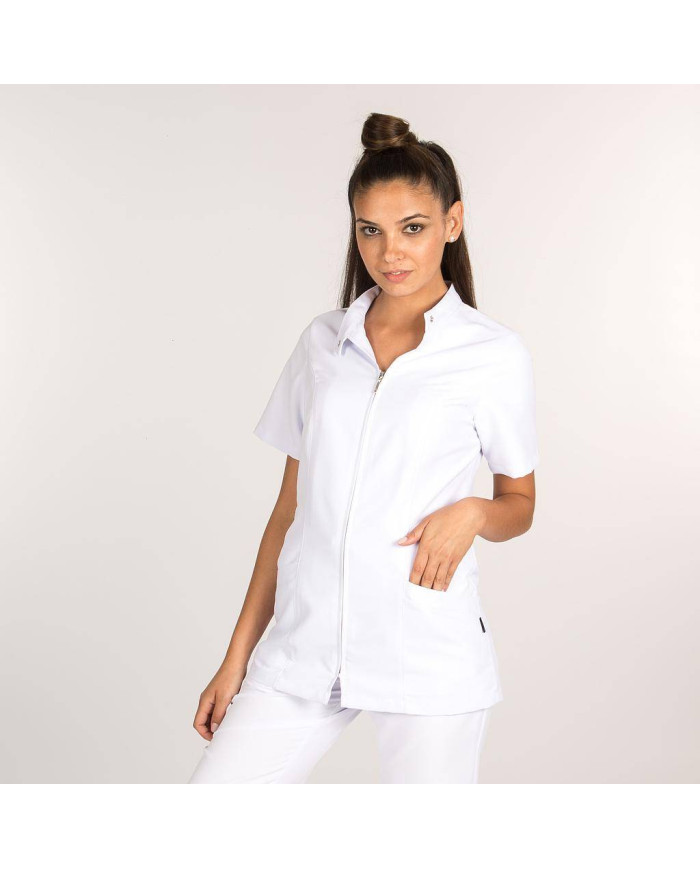 BLUSA MUJER CHIPRE BLANCA GARYS | Blusas | Uniformes Ocio y