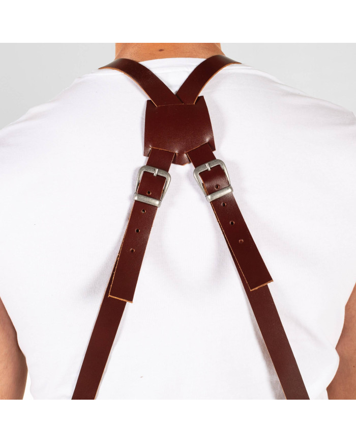 DELANTAL CON PETO COLORADO 75X80 CM GARYS | Delantales
