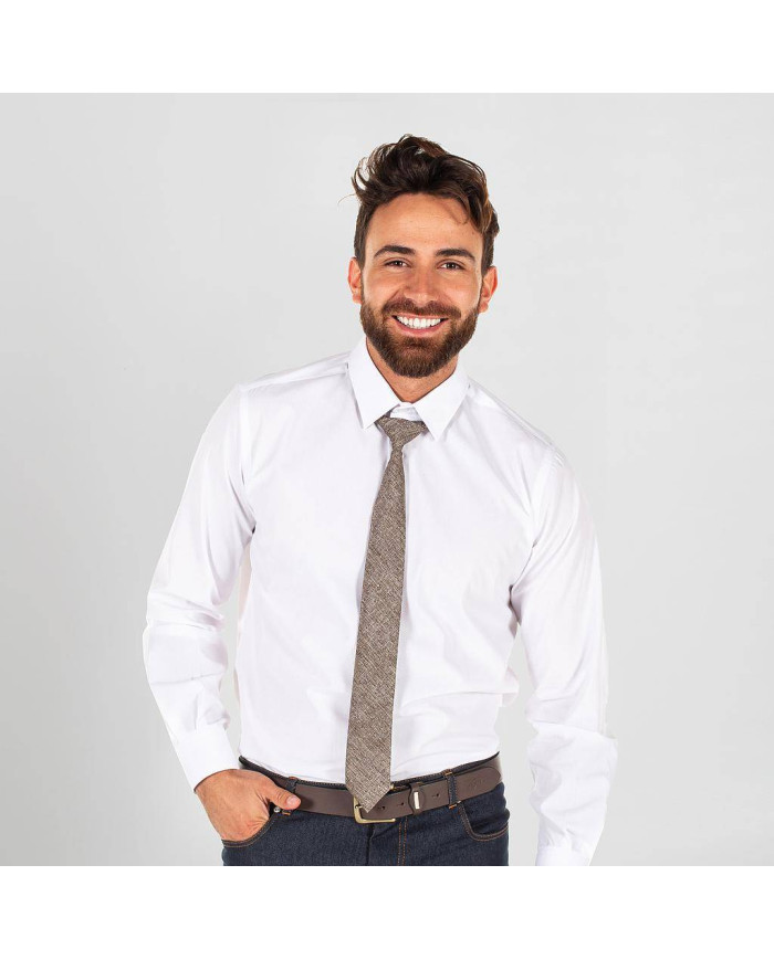 CORBATA CON NUDO DE PALA ESTRECHA GARYS