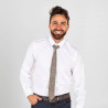 CORBATA CON NUDO DE PALA ESTRECHA GARYS
