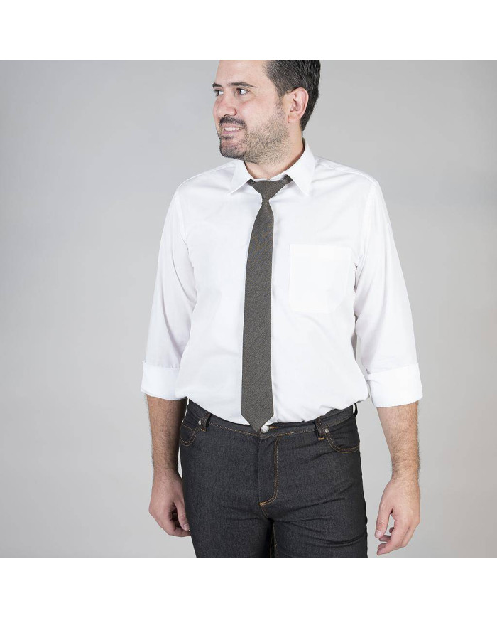 CORBATA CON NUDO DE PALA ESTRECHA GARYS
