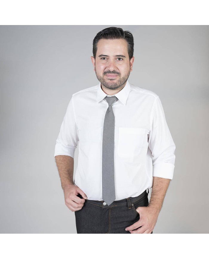 CORBATA CON NUDO DE PALA ESTRECHA GARYS