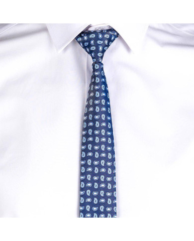 CORBATA CON NUDO DE PALA ESTRECHA JACQUARD GARYS