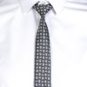 CORBATA CON NUDO DE PALA ESTRECHA JACQUARD GARYS