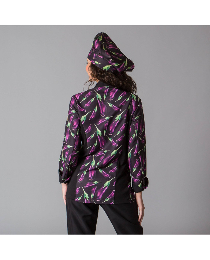 CHAQUETA COCINA UNISEX BERENJENAS GARYS | Chaqueta de Chef