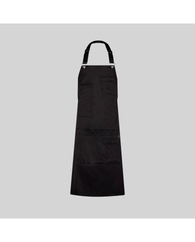 DELANTAL CON PETO SATINADO 80X68 CM GARYS