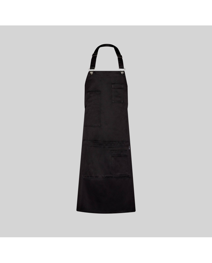 DELANTAL CON PETO SATINADO 80X68 CM GARYS
