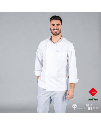 CHAQUETA COCINA HOMBRE OTERO TEJIDO RECICLADO Y ORGANICO KLOPMAN GARYS
