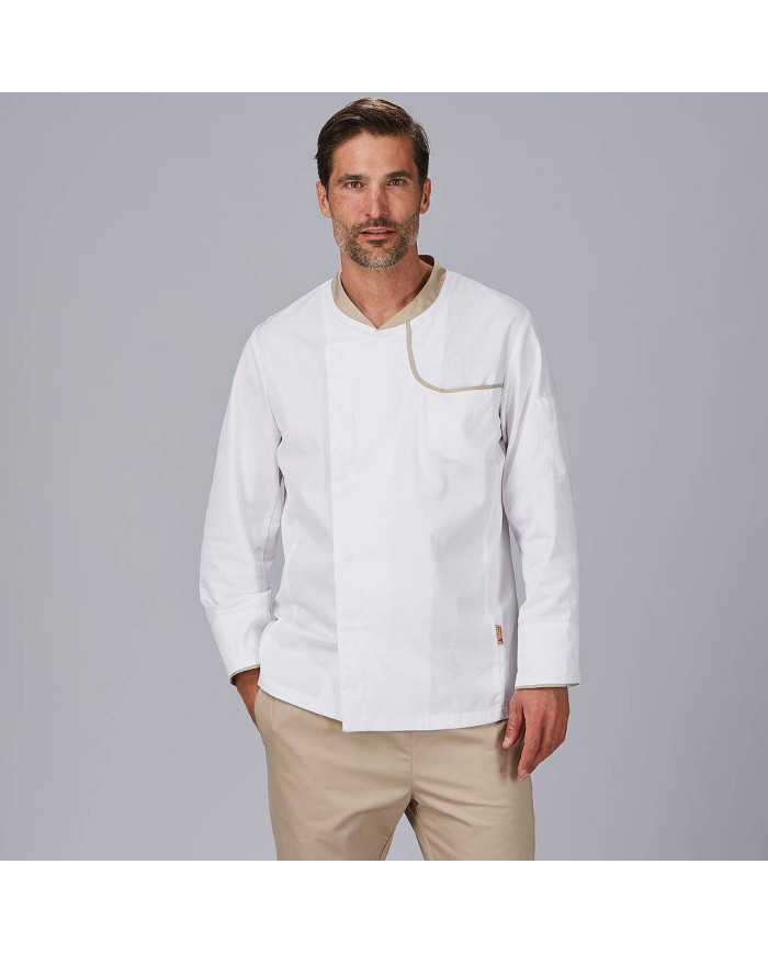 CHAQUETA COCINA HOMBRE OTERO TEJIDO RECICLADO Y ORGANICO KLOPMAN GARYS