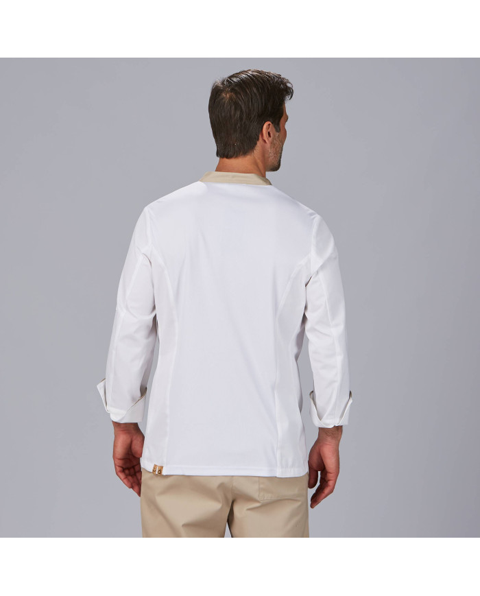 CHAQUETA COCINA HOMBRE OTERO TEJIDO RECICLADO Y ORGANICO KLOPMAN GARYS