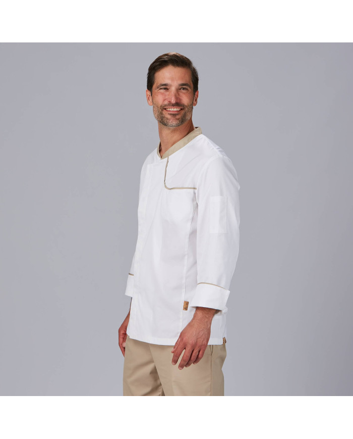 CHAQUETA COCINA HOMBRE OTERO TEJIDO RECICLADO Y ORGANICO KLOPMAN GARYS