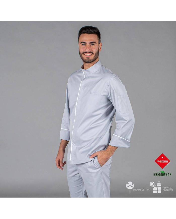 CHAQUETA COCINA UNISEX BELTRAN TEJIDO RECICLADO Y ORGANICO