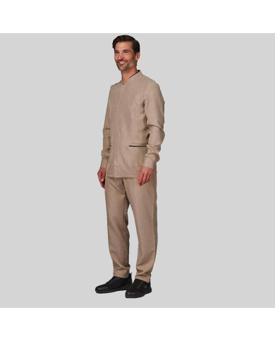 PANTALON HOMBRE TEJIDO RECICLADO ARENA GARYS