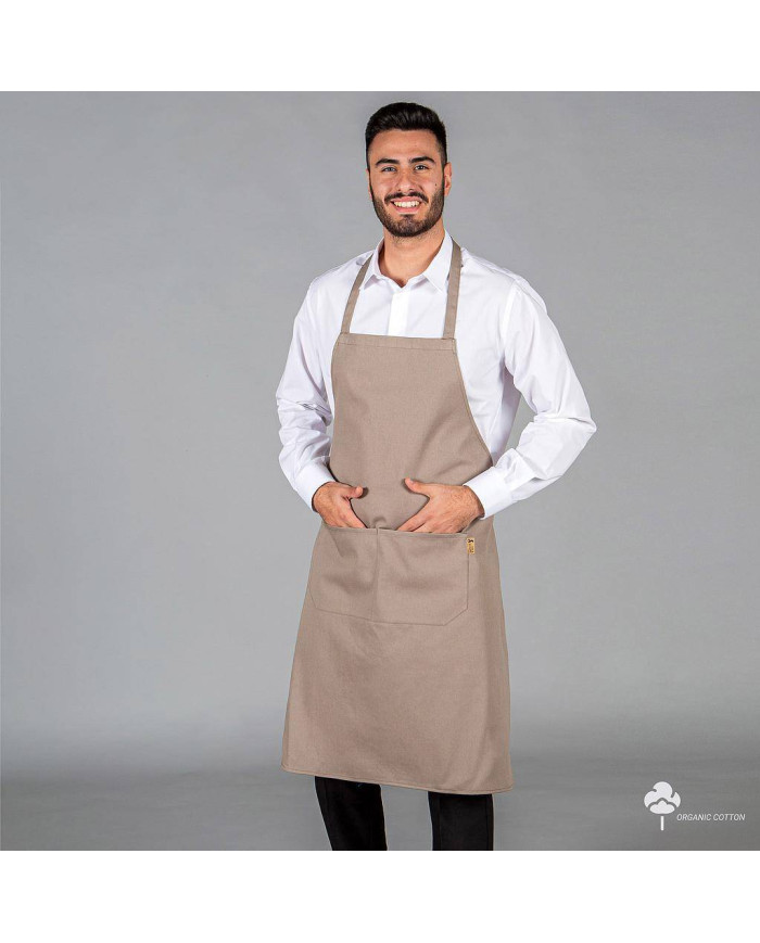 DELANTAL CON PETO TEJIDO ORGANICO 91X74 CM GARYS |