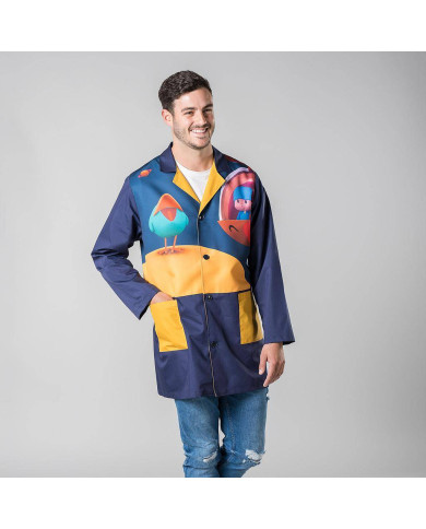 BATA HOMBRE POCOYO NAVE GARYS | Batas | Uniformes Colegial